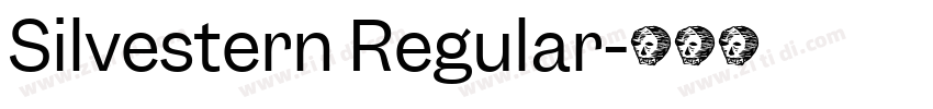 Silvestern Regular字体转换